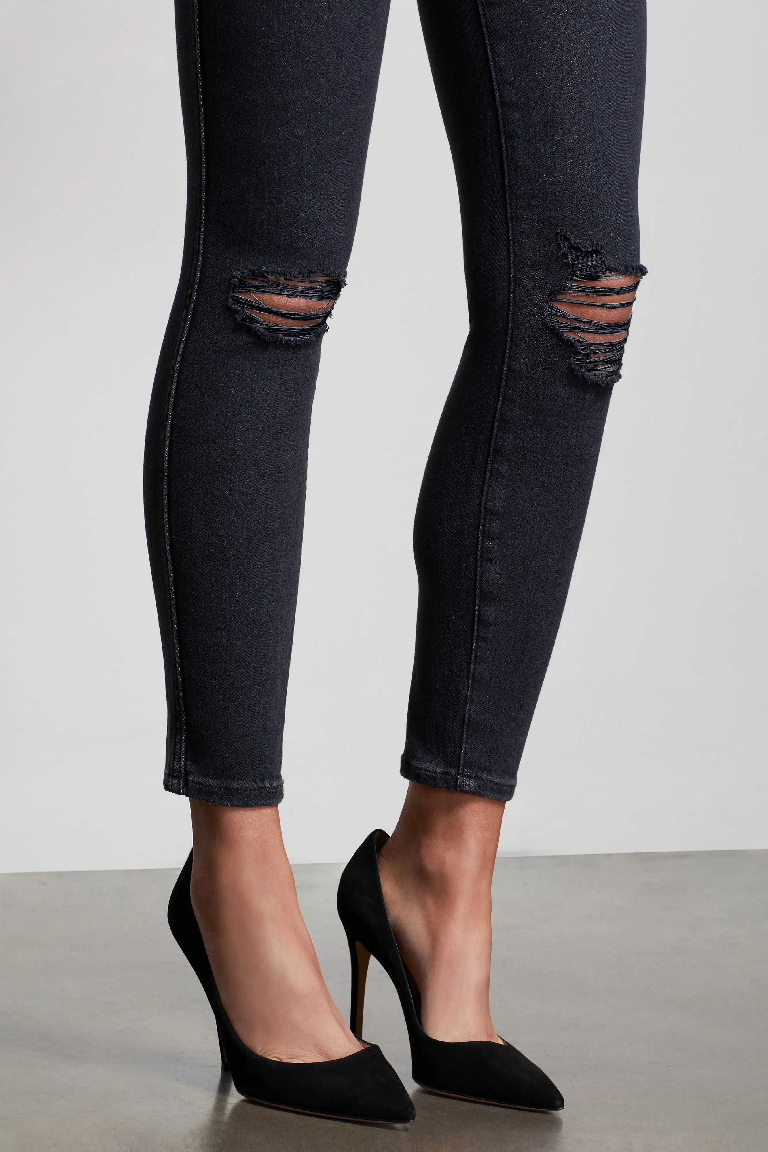 GOOD CURVE SKINNY CROP | BLACK090
