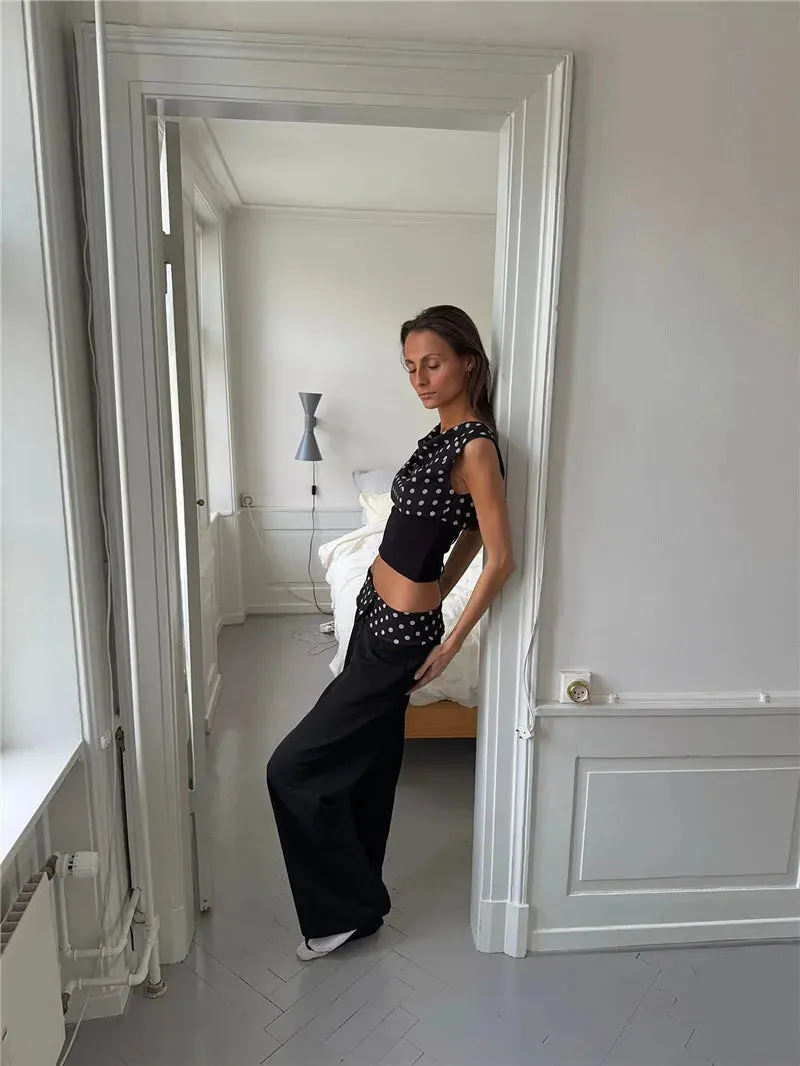 Off Shoulder Polka Dot Top