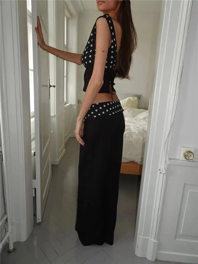 Off Shoulder Polka Dot Top