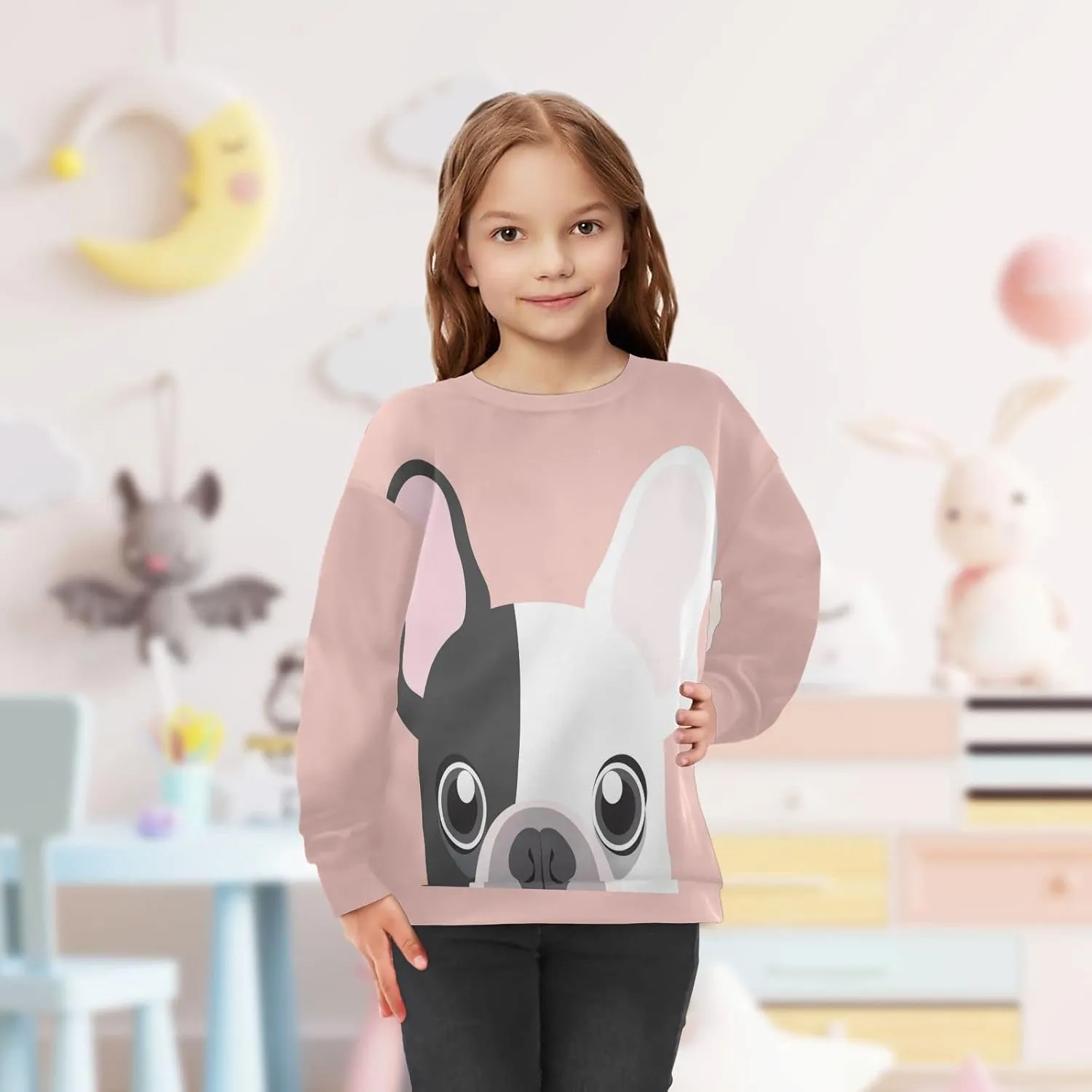 Plaaee Kids Crewneck Long Sleeve Fleece Sweatshirt Pullover Top for Boys or Girls Monster Trucks Car Prints 4T