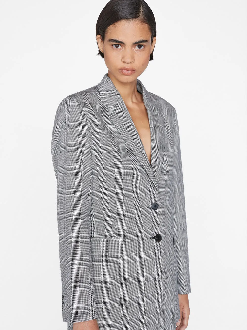 The Oversized Blazer -- Noir Multi